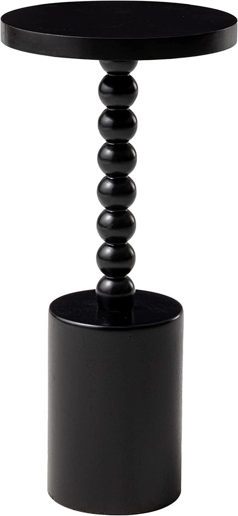 Amazon.com: COZAYH Wood Pedestal End Table, Modern Drink Table with Base, Round Martini Table for Small Space Living Room, Bedroom, Black : Home & Kitchen Martini Table, Pedestal End Table, Black End Tables, Space Living Room, Table For Small Space, Wood Pedestal, Small Space Living Room, Bedroom Black, Table Modern