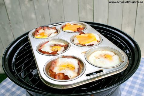 he Cadac Safari Chef Stove Cadac Recipes, Cobb Cooker, Breakfast Pancakes Recipe, Bacon Egg Cups, Breakfast Bacon, Camping Breakfast, Camping Dinners, Pancake Recipes, Camping Grill