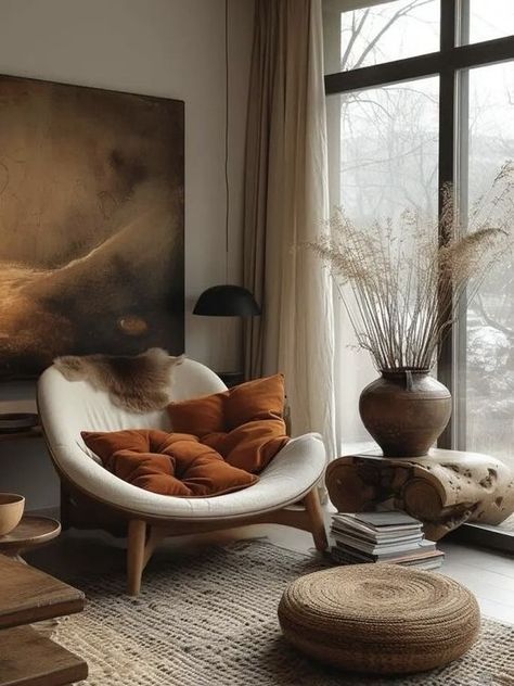 Loft Interior, Room Green, Living Room Scandinavian, Scandinavian Interior Design, Scandinavian Living, House Decoration, Scandinavian Interior, A Living Room, 가을 패션