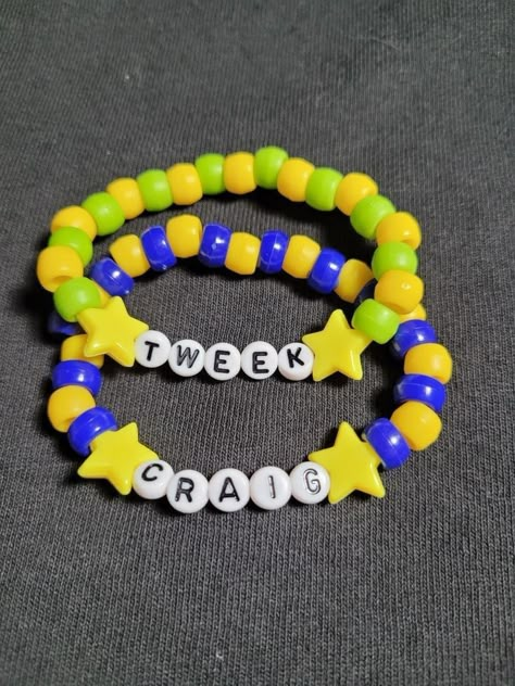 Southpark Tweek, Matching Kandi Bracelets, Scene Bracelets, Scene Kandi, Diy Kandi Bracelets, Diy Kandi, Tweek And Craig, Creek South Park, South Park Funny