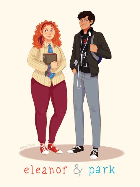 tumblr_nhxw0cmMxZ1tgiotlo1_500.gif 500×669 pixels Eleanor Y Park, Eleanor E Park, Couple Illustrations, Books Characters, Eleanor And Park, Fandom Art, Rainbow Rowell, Jenny Han, Book Things