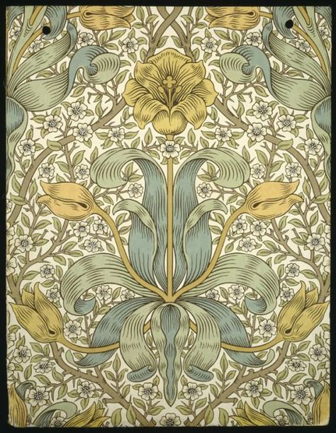 V&a Museum, Kelmscott Press, Lily Wallpaper, William Morris Patterns, Morris Wallpapers, William Morris Art, Ivy House, William Morris Designs, Drawing Studies