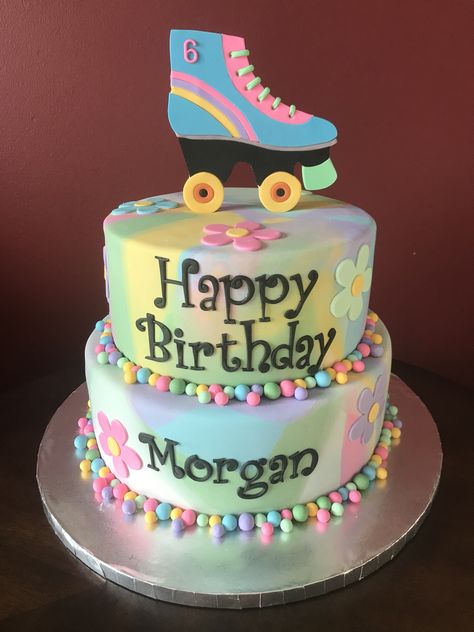 Roller Skate Birthday Cake Birthday Cake Roller Skate, Groovy Skate Cake, Roller Skates Birthday Cake, Roller Skating Birthday Cakes, Rollerskate Birthday Cake, Rollerskating Cake Birthday, Roller Skating Cakes, Roller Skate Cakes, Roller Skates Cake