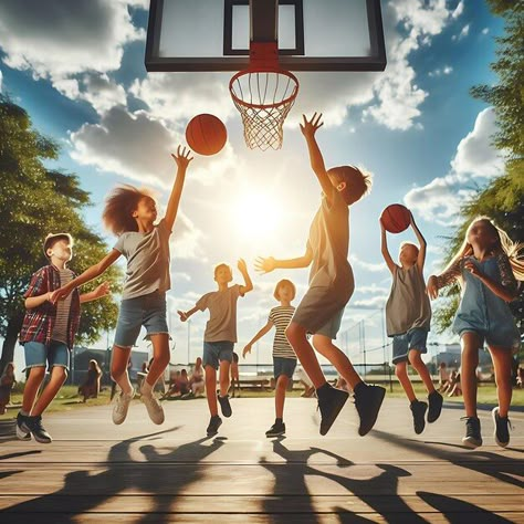 Photo children playing basketball on a s... | Premium Photo #Freepik #photo Free Fire Game Wallpaper 4k, Kids Playing Basketball, Photo Basketball, Sports Court, Kids Baskets, Basketball Photos, Game Wallpaper, Basketball Plays, Play Basketball