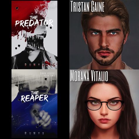 Tristan Caine Morana Vitalio, Tristan Caine, Morana Vitalio, The Reaper, Dark Books, Kindle Reader, The Predator, Enemies To Lovers, Book Stuff