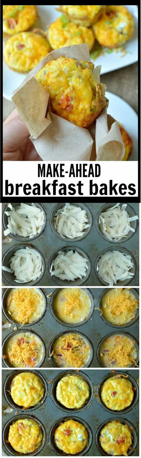 Make Ahead Breakfast Bakes Eggs Dishes, Breakfast Bakes, Dishes Ideas, Baked Breakfast Recipes, Hash Brown, Hash Browns, Breakfast On The Go, Make Ahead Meals, Make Ahead Breakfast