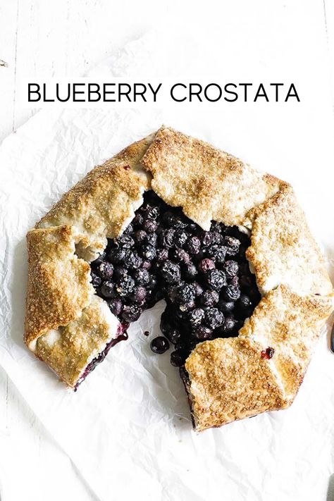 Blueberry Crostata, Easy Apple Galette Recipe, Berry Galette, Blueberry Galette, Homemade Blueberry Pie, Crostata Recipe, Billy Parisi, Galette Recipe, Lemon Blueberry Muffins