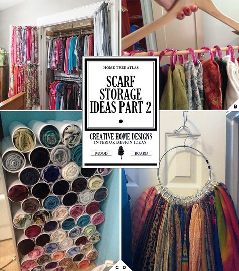 How To Store Scarves: Creative Organization Ideas Storing Scarfs Ideas, Scarves Storage Ideas, Ways To Store Scarves, Scarves Organization Ideas, Organize Scarfs Ideas, Scarves Organization, How To Organize Scarves, Legging Organization Ideas, Best Way To Store Scarves