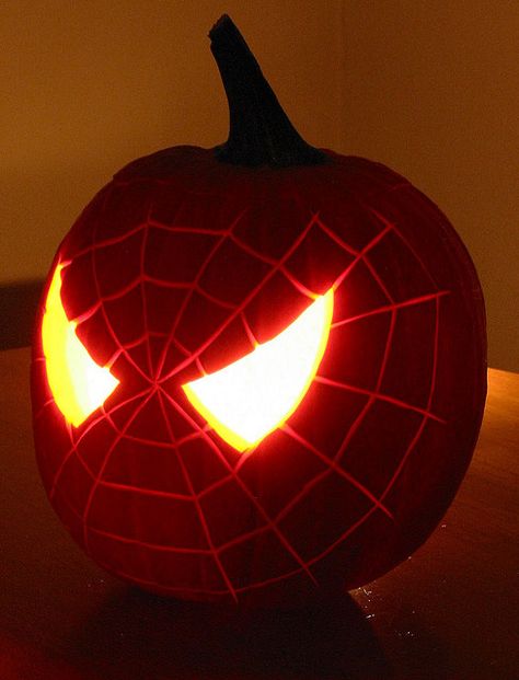 I know a little 3 year old who would flip out over this!  Spidey-O-Lantern | Flickr - Photo Sharing! Spiderman Pumpkin, Man Home Decor, Pumpkin Carved, Halloween Decor Diy, Creative Pumpkin Carving, Amazing Pumpkin Carving, Pumpkin Carving Designs, Halloween Pumpkin Designs, Pumpkin Carving Patterns