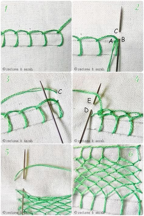 Fishnet Stitch Embroidery, Fishnet Stitch, Textile Art Techniques, Sulaman Pita, Textiles Sketchbook, A Level Textiles, Creative Textiles, Stitch Fabric, Textiles Techniques