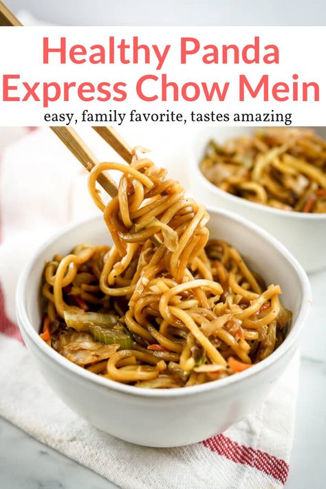 Chow Mein Panda Express, Healthy Chow Mein, Panda Express Copycat, Chow Mein Recipe, Lo Mein Recipes, Slender Kitchen, Panda Express, Chow Mein, Lunch Recipes Healthy