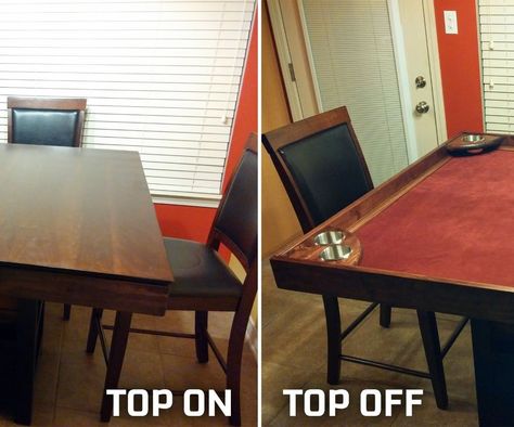 Diy Game Table, Diy Simple Desk, Board Games Table, Gaming Table Diy, Dnd Table, Board Game Room, Geek House, Board Games Diy, Games Table