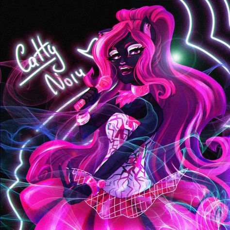 Noir Art, Arte Monster High, Monster High Pictures, Moster High, Catty Noir, Monster High Art, Monster High Characters, High Art, Monster High Dolls