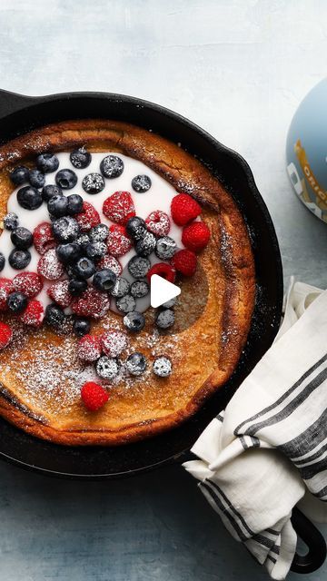 Dutch Baby Pancake Recipe, Califia Farms, Baby Pancakes, Dutch Baby Pancake, Dutch Baby, The Feels, All The Feels, Oh Baby, Pancake Recipe