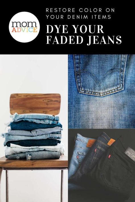 Reuse Clothes, Blue Shirt With Jeans, Laundry Cleaning, Dye Jeans, Upcycle Shirt, Make Your Own Clothes, Crafty Gifts, Faded Jeans, Upcycled Clothing