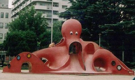 Amazing Playgrounds, Playground Slides, Best Playgrounds, Playgrounds Architecture, Cool Playgrounds, Urban Playground, Red Octopus, Play Ground, Children Park