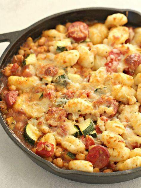 Sausage and Gnocchi Skillet | Six Sisters' Stuff Kielbasa Recipe, Endive Recipes, Fast Meals, Kielbasa Recipes, Sausage Dishes, Six Sisters Stuff, Skillet Dinners, Smoked Cooking, Chicken Parm