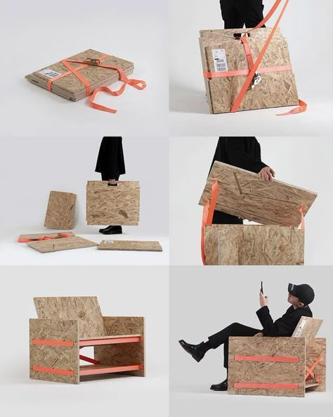 Osb Furniture, Nomadic Furniture, Modular Furniture System, Modular Chair, Object Design, Folding Furniture, Plywood Furniture, Modular Furniture, Diy Wood Projects Furniture