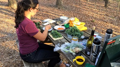 When you have a two-burner propane stove — and an occasional campfire — what are your meal options? Go beyond hot dogs with our list of camp-friendly meals. Camp Stove Recipes, Stove Recipes, Southwestern Chicken Soup, Coleman Stove, Instant Grits, California Beach Camping, Coleman Camping Stove, How To Cook Polenta, Propane Stove