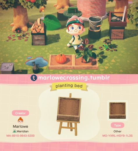 Plant Box Design, Planter Box Designs, Vegetable Animals, Motif Acnl, Acnh Cottagecore, Flower Bed Designs, Acnh Design, Animal Crossing Wild World, Animal Crossing Villagers