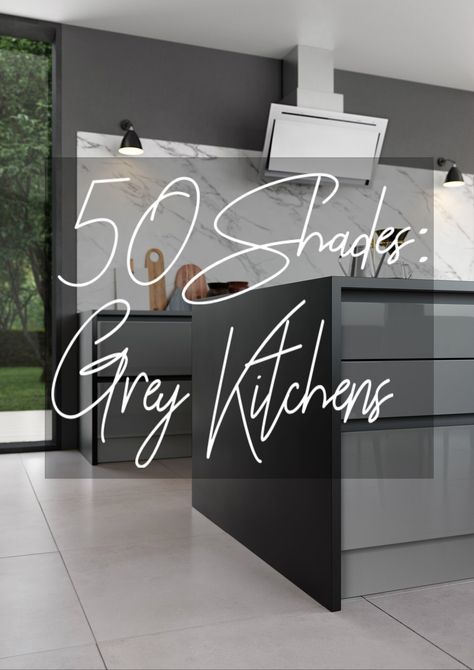 The colour grey, having faded from the limelight as a pop culture and interior design staple over recent years, is seeing a real resurgence in kitchen interiors. We've seen an uptick in clients looking for variations on grey units, grey doors, and grey worktops, so our latest blog post focuses on how to make your grey kitchen interior an instant hit! #kitchendesign #Interiordesign #kitchendesignblog #interiordesignblog #greyinteriors Light Grey Gloss Kitchen, Grey Worktop Kitchen, 50 Shades Grey, Suburban Family Home, Grey Kitchen Interior, Grey Gloss Kitchen, Light Grey Kitchen, Grey Kitchen Tiles, Grey Painted Kitchen