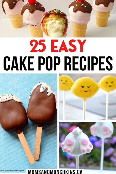 We are bringing you 25 Delicious Cake Pop Recipes you have got to try! These are some of our favorite recipes. From cute bunny butt cake pops to ice cream filled mini cones, there is something on this list for everyone. If you have been wanting to make some cake pops, but don't know where to start, this list is perfect for you. So what are you waiting for? Try these awesome cake pops at your next party or the next time your sweet tooth acts up. :) Free Cake Pop Recipes. 25 Delicious Cake Pop Rec Cake Pop Recipes, Cake Pop Flavors, 20 Cake, Brownie Cake Pops, Pops Recipes, Cake Pop Recipe Easy, Strawberry Cake Pops, Cake Ball Recipes, Cake Pop Maker