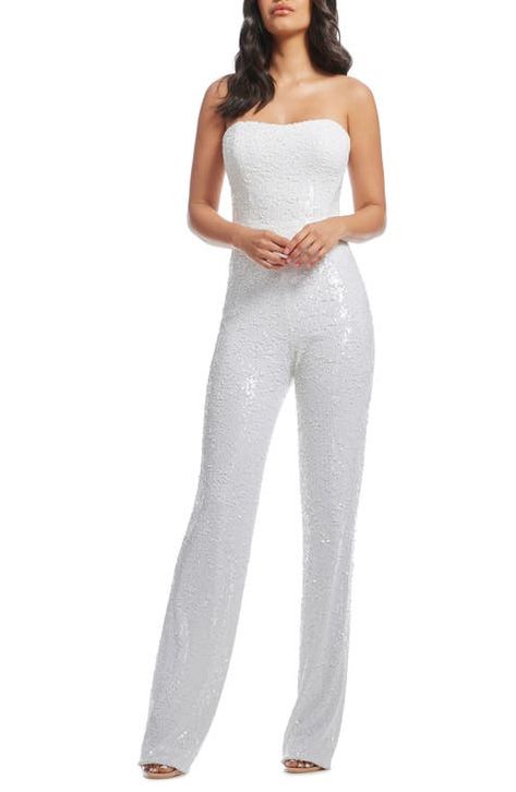 White Jumpsuits & Rompers for Women | Nordstrom White Sequin Romper, White Jumpsuits, Coverall Jumpsuit, Rompers For Women, Maxi Romper, One Shoulder Jumpsuit, Designer Jumpsuits, Strapless Romper, Strapless Jumpsuit