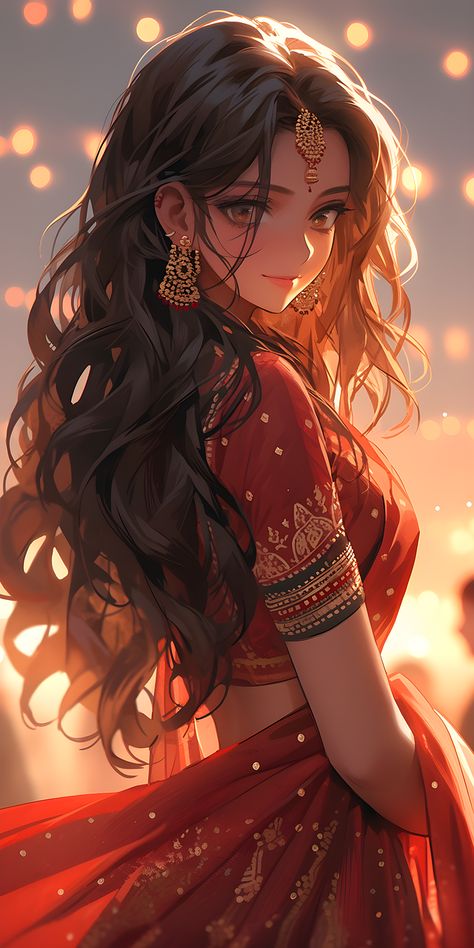 Download free HD stock image of Ai Generated Woman Indian Woman Aesthetic, Cartoons Krishna, Picture Cartoon, Arabian Princess, Anime Portrait, Aesthetic Profile, Indian Princess, Indian Art Gallery, Art Indian