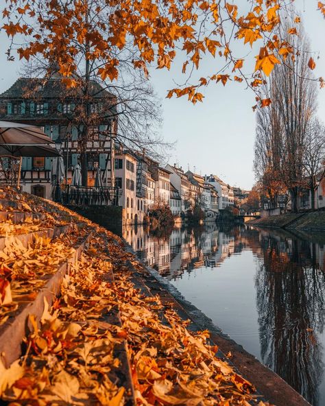 Alpine Village, Strasbourg France, Instagram Autumn, Autumn Scenery, Fall Travel, Favorite Season, Autumn Landscape, Autumn Colors, Strasbourg