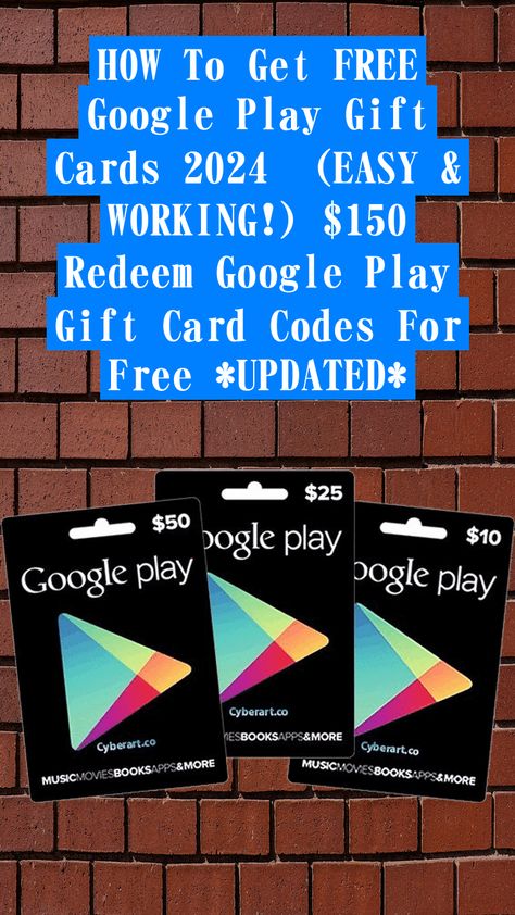 Redeem Google Play Gift Card Codes For Free! Working 100%  Free $500 Google Play Redeem Code Trick (100% Working) #freecouponcodeforplaystore #freegoogleplaycodelist #gameplayredeemcode #giftappgoogleplay #googleplaycredit #googleplayredeemcodegift #googleplaystorevouchercode #playstorefreeredeemcodeapp #redeemcodegoogleplaygratis #todaygoogleplaygiftcardredeemcode #CouponLove #BudgetShopping Google Gift Card, Free Google Play Gift Card, Google Play Codes, Amazon Card, Google Play Apps, Play Store App, Redeem Code, Win Gift Card, Perfect Money