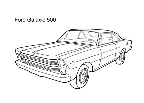 Mustang Drawing, Prek Worksheets, Ford Trucks For Sale, Galaxy Car, Cars Coloring, Disney Princess Coloring Pages, Ford Galaxie 500, Automotive Artwork, Cars Coloring Pages