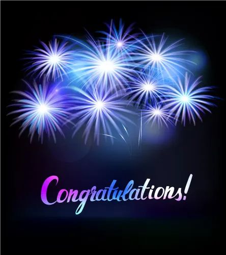 Congratulations word with fireworks Royalty Free Vector Congratulations Images Pictures, Congratulations Png, Congratulations Words, Congratulations Pictures, Fireworks Vector, Congratulations On Your Achievement, Congratulations Images, Ministry Quotes, Congratulations And Best Wishes