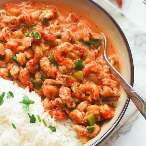 Crawfish Etouffee - Immaculate Bites Crawfish Etoufee, Justin Wilson, Louisiana Dishes, Etouffee Recipe, Shrimp Etouffee, Crawfish Recipes, Crawfish Etouffee, Mardi Gras Food, Louisiana Recipes