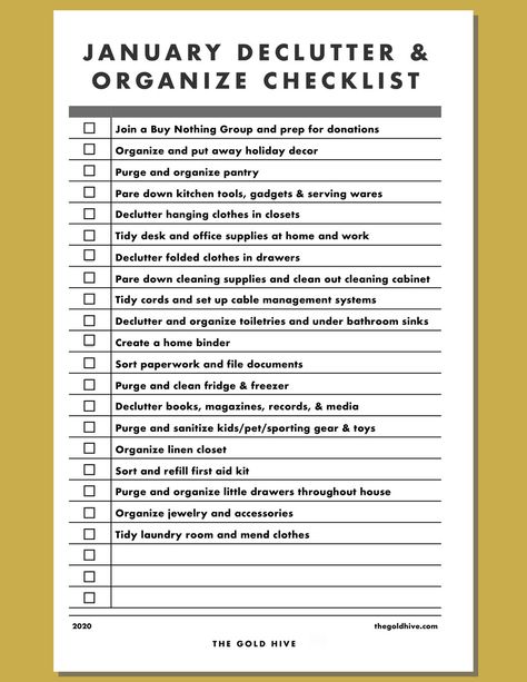 Declutter Challenge! 20 Projects to Kick Off 2020 — The Gold Hive January Declutter, Under Bathroom Sinks, Declutter Books, Life Organization Binder, Home Organization Binders, Cleaning Cabinets, Acupressure Therapy, Declutter And Organize, Declutter Challenge