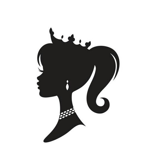 Queen Silhouette, Barbie Decorations, Photos For Profile Picture, Silhouette Clip Art, Silhouette Art, Cricut Projects Vinyl, 로고 디자인, الرسومات اللطيفة, Pixel Art