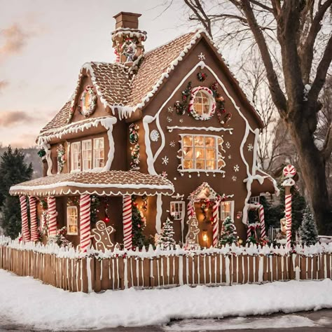 Gingerbread decor ideas Gingerbread Decor Ideas, Disney Gingerbread House, Gingerbread House Inspo, Gingerbread Town, Winter Heart, Gingerbread Cottage, Gingerbread House Designs, Hanging Christmas Lights, Disney World Christmas