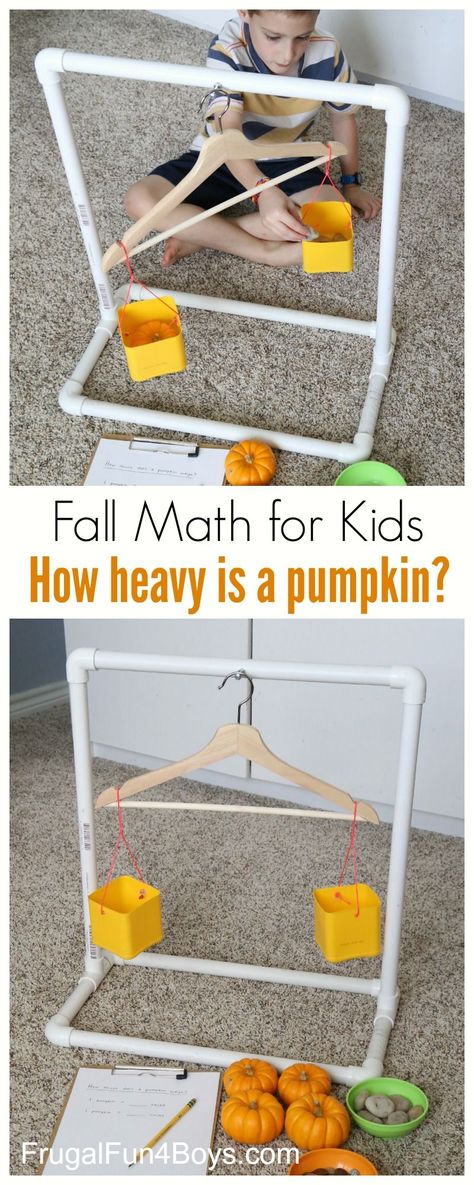 Weight Activities, Fall Math Activities, Math Activities For Kids, Fall Math, Autumn Activities For Kids, Preschool Science, Numeracy, Preschool Math, Reggio Emilia