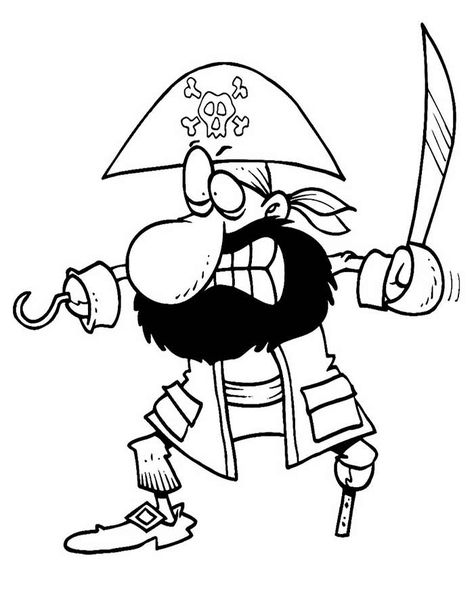 https://kidipaint.com/coloring-pages/pirates/pirate-2/ Check more at https://kidipaint.com/coloring-pages/pirates/pirate-2/?utm_source=pinterest Pirate Drawing Easy, Pirate Drawing, Funny Pirate, Pirate Coloring Pages, Comedy Tv Shows, Drawing Prompt, Book Ideas, Pictures To Draw, Watercolor Illustration