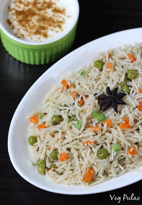 veg pulao recipe swasthis recipes Peas Pulao Recipe, Veg Pulao Recipe, Vegetable Pulao Recipe, Vegetable Pulao, Veg Pulao, Veg Biryani, Indian Rice Recipes, Breakfast Low Carb, Vegetable Rice