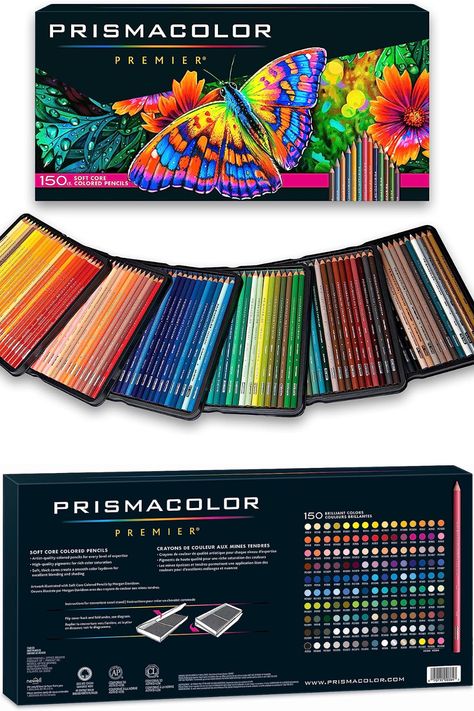 Prismacolor Premier Colored Pencils | Art Supplies for Drawing, Sketching, Adult Coloring | Soft Core Color Pencils, 150 Pack Prisma Color Pencils, Coloring Pencils, Colored Pencil Mushroom, Cottagecore Drawing Ideas Fairy, Colorful Jellyfish Drawing, Mushroom Coloring Pages Finished, Drawing Topics, Prismacolor Markers, Coloring Book Amazon Fairy