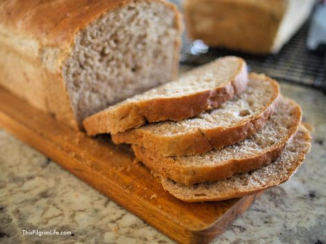 Homemade Oat and Nut Bread - This Pilgrim Life Oatnut Bread Recipe, Oat Nut Bread Recipe, Making Bread At Home, Bread Items, Multigrain Bread Recipe, Homemade Bread Recipes, Easy Homemade Bread, Pilgrim Life, Nut Bread Recipe