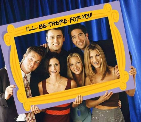 Photo Booth Sign, Friendsgiving Party, Friends Bridal, Friends Cast, Graduation Signs, Photo Booth Frame, The One Where, Themes Photo, Friends Party