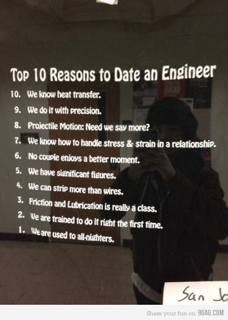 for nancy 10 reasons to date an engineer. For you http://@Karen Jacot Darling Space & Stuff Blog Sherlin An Engineer, 10 Reasons, Trust Me