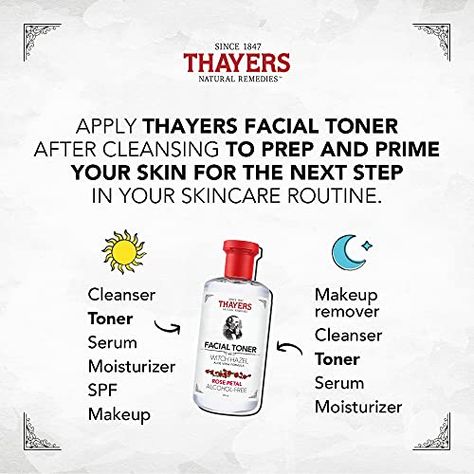 Thayers Toner, Witch Hazel Uses, Aloe Vera Toner, Thayers Witch Hazel, Witch Hazel Toner, Rose Water Toner, Moisturizing Toner, Skin Care Clinic, Rose Fragrance