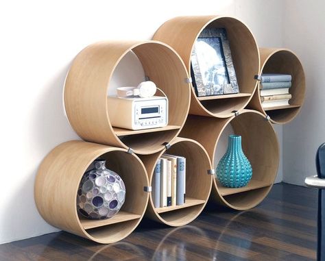 Nature Storage, Flexible Plywood, Closet Planning, Baby Closet Organization, Round Shelf, Shelving Systems, Bottom Shelf, Storage System, Wall Shelves