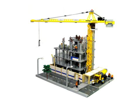 LEGO Building Site | I started this a little into the new ye… | Flickr Lego Crane, Stuck In The Past, Construction Company Logo, Tower Crane, Lego Town, Portable Cabins, Console Games, Construction Lego, Building Site