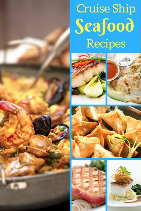 Food is pretty synonymous with cruising, so I thought it would be fun to gather a list of the best cruise ship seafood recipes. Disney Cruise Recipes, Carnival Cruise Recipes, Carnival Cruise Food, Cruise Recipes, Cruise Food, Seafood Menu, Menu Recipes, Disney Recipes, Gourmet Food Store