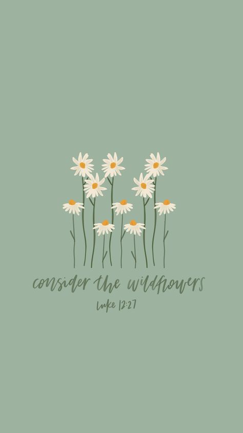 Consider The Lillies Bible Verse, Phone Background Bible Verse, Boho Scripture Wallpaper, Bible Flower Quotes, Christian Floral Wallpaper, Bible Verse Parking Spot Painting, Scripture Art Wallpaper, Flower Verses Bible, Consider The Wildflowers Wallpaper