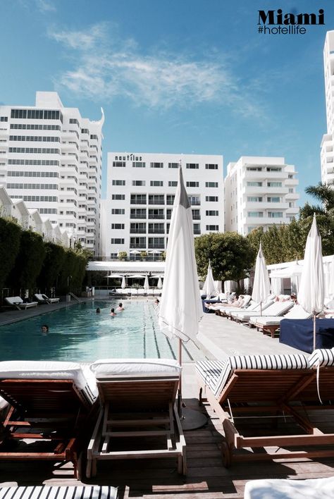 Nautilus, South Beach | Miami, USA. - JimsandkittysJimsandkittys  #nautilussobe #nautilushotel #sixyhotels #boutiquehotel #designhotel #coolhotels #beautifulhotels #miamihotels #besthotelmiami #hotel #nautilussouthbeach #besthotels #art #design #pooldays #goals Miami Beach Hotel, Miami Hotels, South Beach Miami, Beach Hotel, Pool Days, Beautiful Hotels, Hotels Design, Nautilus, South Beach