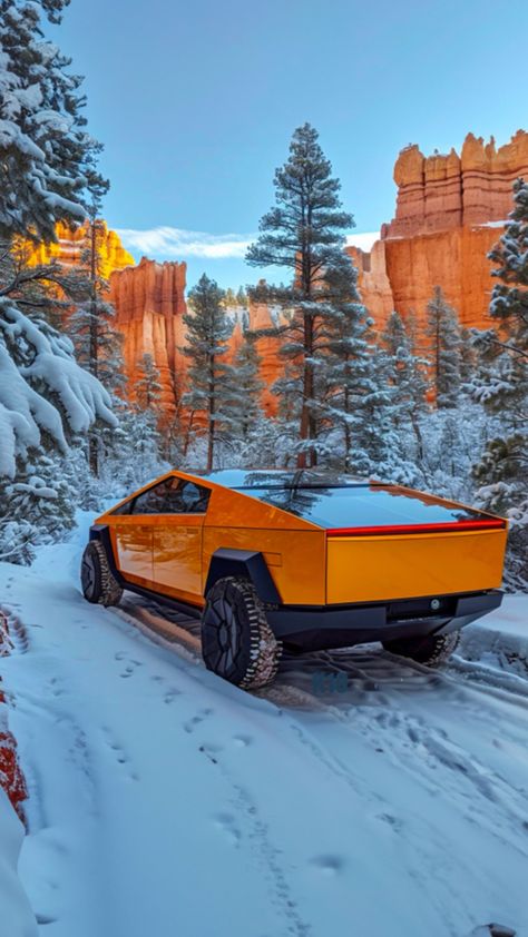 Tesla Wallpaper, Car Marketing, Creative App Design, Tesla Cybertruck, Good Looking Cars, Tesla Roadster, Lux Cars, Adventure Travel Explore, Snowy Forest